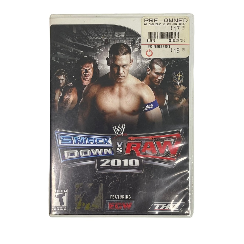 WWE SmackDown vs Raw 2010  Nintendo Wii game and manual